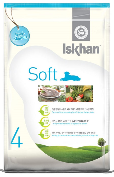 1.2公斤 Iskhan Chicken Soft Chew 益健軟粒雞肉天然全犬糧 (內有獨立包裝 300克x4包) (#4), 韓國製造 - 需要訂貨